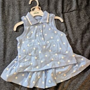 2 PC Little Me Blue Floral Kids Set